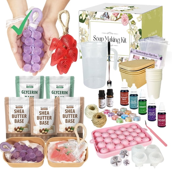 Kit de elaboración de jabones PIUH Uva y Fresa DIY