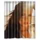 thumbnail image 1 of Cortina de ducha de Demi Lovato bajo el sol, juego de cortinas de baño con ganchos, tamaño 66 x 72 pulgadas, 1 of 3