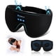 thumbnail image 1 of Auriculares para dormir, máscara para dormir, máscara 3D, Bluetooth, negra, 1 of 9