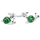 thumbnail image 3 of Delicado Green Brass Snail Design Gemelos 3D Animal Guff Links Joyería, 3 of 5