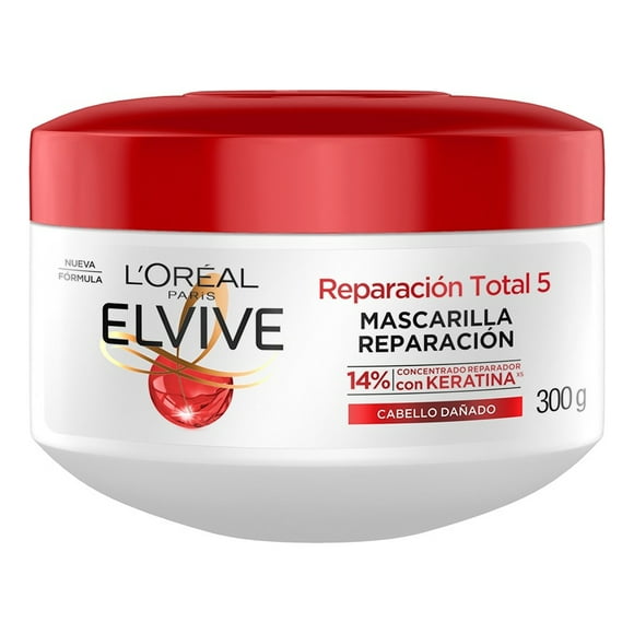 Tratamiento Capilar Elvive Reparación Total 5+ Pote, 300 ml