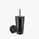 thumbnail image 1 of Vaso Térmico 460ml + 2 Tapas Negro Con Diseño, 1 of 1