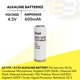 thumbnail image 3 of Batería Alcalina Exell A21PX 4.5V de Reemplazo, 3 of 4