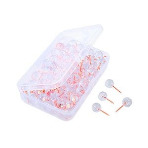 Bothyi - 100 Uds. Alfileres De Posicionamiento, Alfileres De Costura Artesanales Para Confección, Modista, Costura Redonda, Oro Rosa