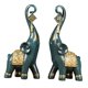 thumbnail image 3 of Escultura De Estatuas De Elefantes Para Decoración Del Hogar Regalos De Inauguración De La Casa Azul, 3 of 5