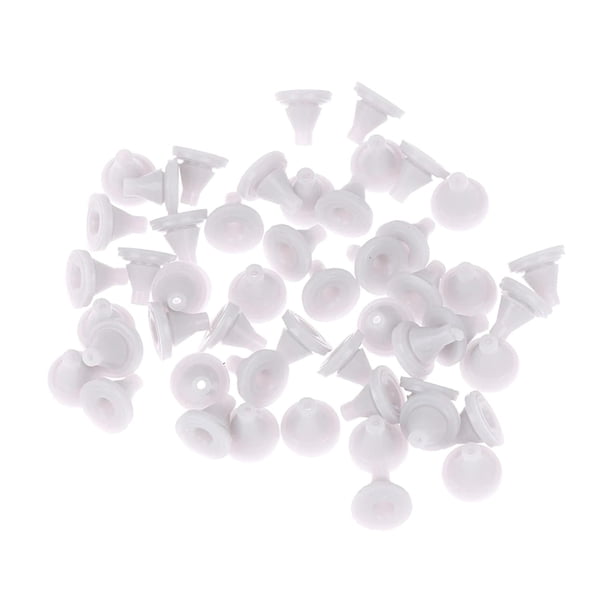 50x Cabezal De Ducha Orificio De Pulverización Boquillas De Silicona Accesorios Puntas Redondas Universales