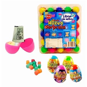 Huevos Sorpresa Con Dulces Sin Azúcar (Display Con 20 Unidades) - Mabu