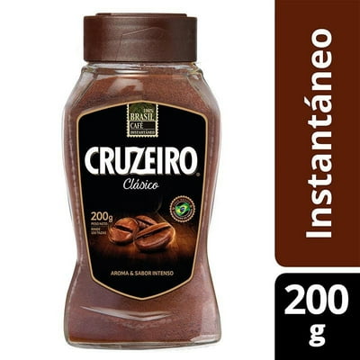 Café Instantáneo En Polvo Clasico Frasco 200 Gr Cruzeiro