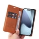thumbnail image 3 of Funda Billetera de Cuero para iPhone 17 Pro Max con Tarjetero y Soporte - Tapa Magnética Marrón, 3 of 5