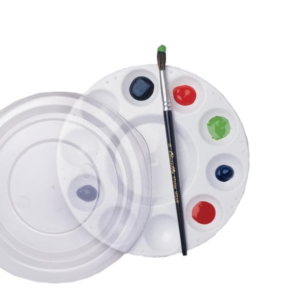 Paleta de pintura School Smart Student con funda de 7 cm, paquete de 12