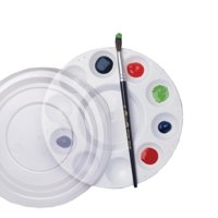 Paleta De Pintura School Smart Student Con Funda De 7 Cm, Paquete De 12