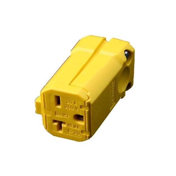 Conector Leviton 5459-VY, 20 amperios, 250 voltios, amarillo