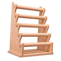 Magideal - Soporte Para Pulseras Organizador De Joyas Expositor De Brazaletes De Madera Multifuncional Con Base Resistente Adecuado Para Regalos Decoración De Hogar Exhibición En Tiendas 5 Capas