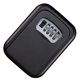 thumbnail image 5 of Caja Fuerte Para Llaves Montada En La Pared Para Exteriores Con Cerradura Y Resistente Al Agua Para El Hogar, Color Negro, 5 of 5