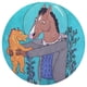 thumbnail image 3 of BoJack Horseman Alfombra Redonda de Felpa Coral, Antideslizante, No Desprende Pelusas, Lavable y Duradera para Salón, Dormitorio y Habitación de Niños 60cm, 3 of 6