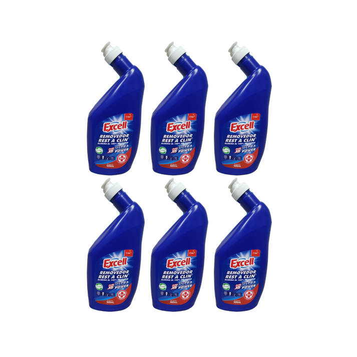 Pack 6 Limpiadores De Inodoros Excell Ultra Power 500Ml – Máxima Limpieza Y Brillo Profesional