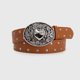 thumbnail image 2 of Cinturón Cowboy Mujer Con Tachas Hebilla Corazón Western marron Talla Única, 2 of 3