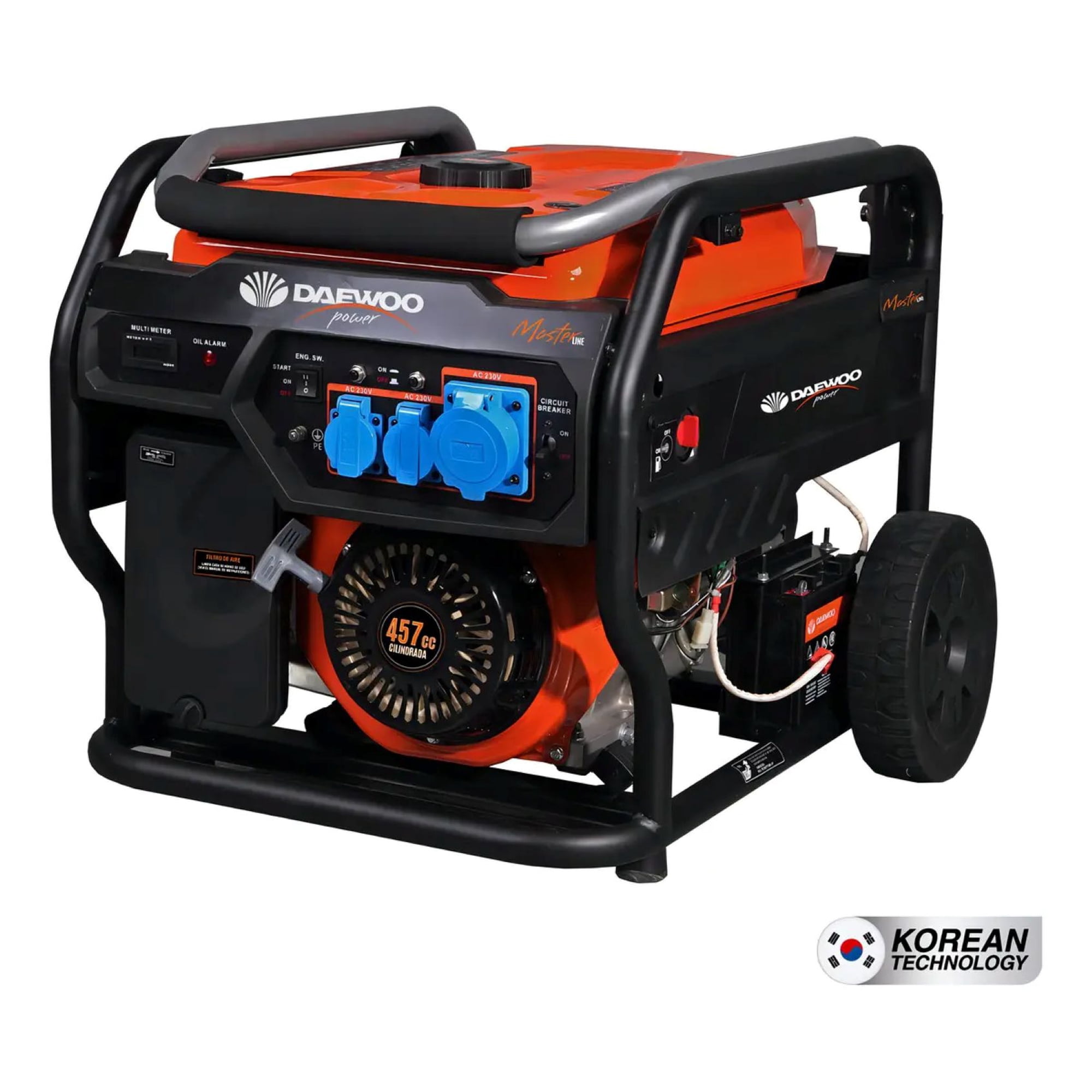 Generador Electrico Gda11050e Daewoo 7900w 457cc 17,5hp Monocilindrico