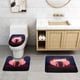thumbnail image 2 of Juego de Alfombras de Baño Adhura Terciopelo Coral 3 Piezas, 2 of 6