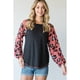thumbnail image 4 of Top con Escote Redondo y Estampado Animal en Color Block, 4 of 4