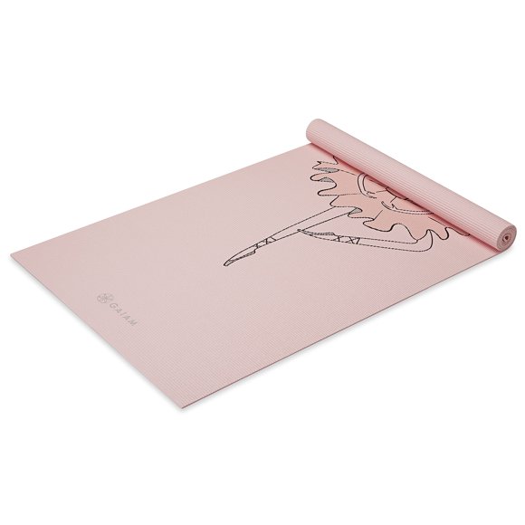 Esterilla de yoga Gaiam Kids con estampado de bailarina, 60 x 24 cm, para niños de 5 a 8 años