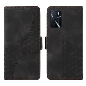 Carcasa Foxdock Oppo A55 5G/4G De Cuero Pu, Diseño Acolchado Clásico, Protección Contra Caídas Y Rayones