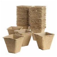 Magideal - 100 Piezas De Macetas Para Viveros De Plantas, Macetas Para Viveros, Macetas Para Plantar Plántulas Cuadrado