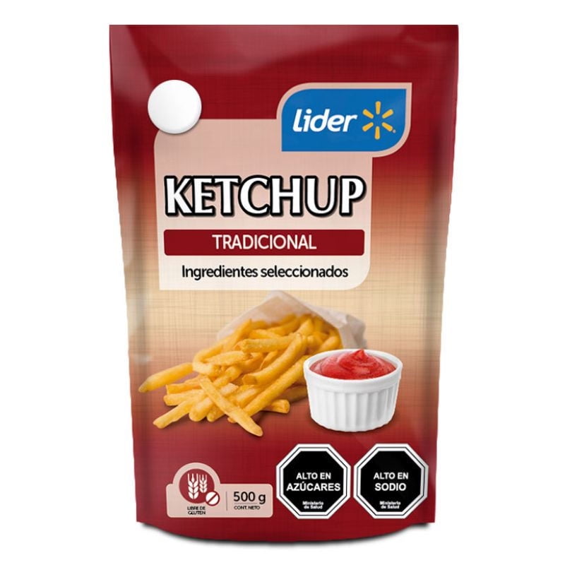 Ketchup Tradicional Doypack 500 g Lider