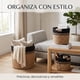 thumbnail image 2 of Set 3 Canastos De Yute Tejido Cestas Decorativas Rusticas negro, 2 of 7