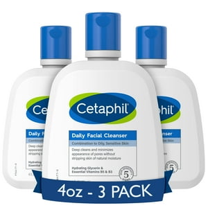 Limpiador Facial Diario Face Wash Cetaphil, 120 Ml, Paquete De 3 Cetaphil Na