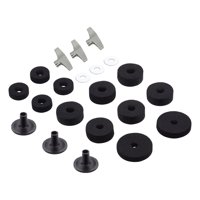 Bothyi - 21 Piezas De Repuesto De Platillos De Fieltro, Accesorios De Tambor, Equipo De Batería Negro