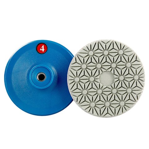 Ioensy - La Muela Abrasiva Viene Con Una Herramienta De Pulido Con Interfaz En Espiral M10, Rueda Abrasiva De 4 Pulgadas, Paso 4