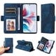 thumbnail image 1 of Carcasa FOXDOCK OPPO F25 Pro de cuero PU, diseño acolchado clásico, protección contra caídas y rayones, 1 of 5