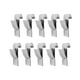 thumbnail image 1 of 10 Piezas Colgador Para Toalla Calefactable Resistente Para Puerta Cocina Baño Accesorio Plata, 1 of 3
