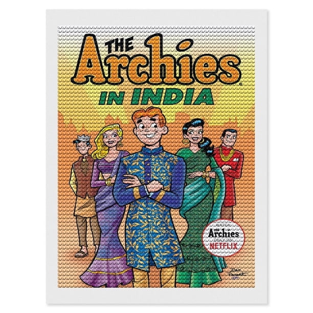 Los Archies Kits de Pintura de Diamantes para Adultos 5D DIY Diamond Art Kits Full Drill Diamond Dots para Regalo Decoración de Pared y Relajación Artes de Gemas 30*40cm