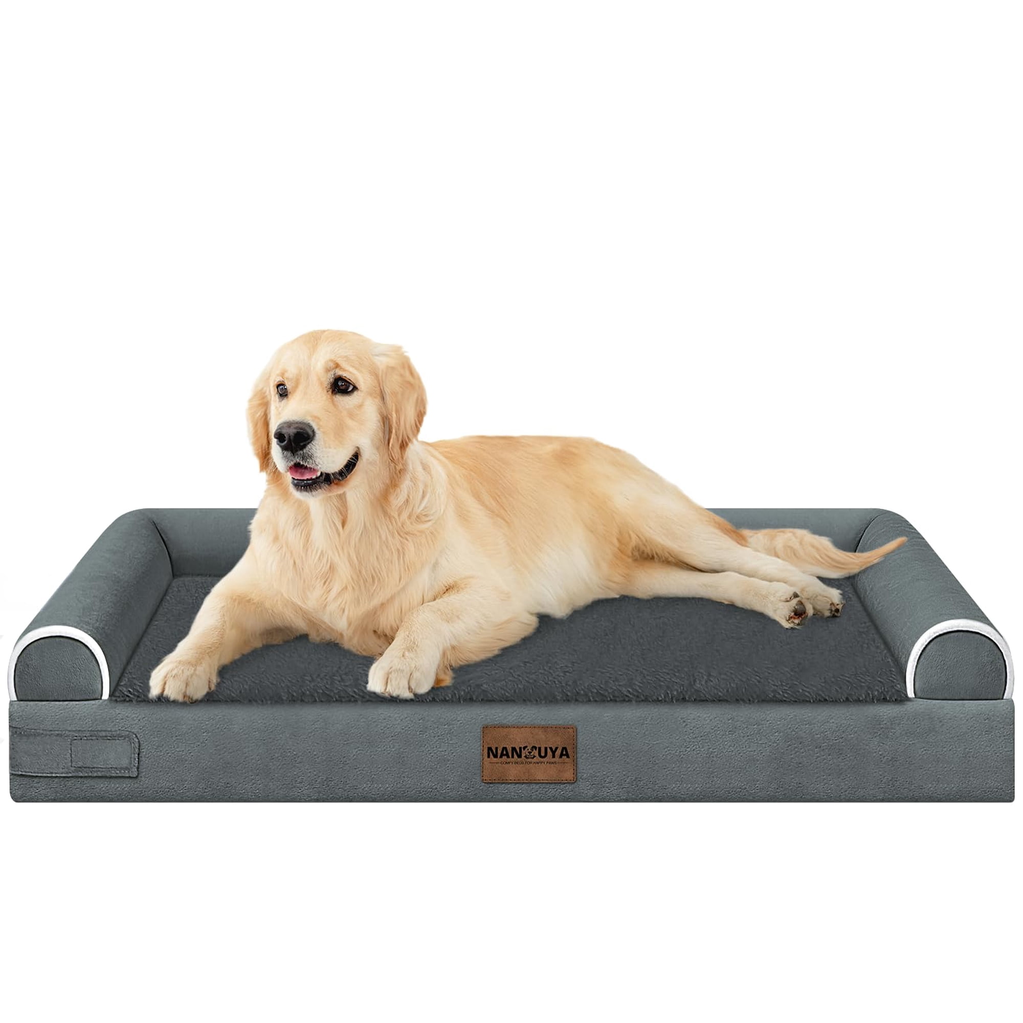 Cama Ortopédica Grande Para Perros Nanuya Xl Con Espuma De Memoria Impermeable