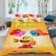 thumbnail image 2 of Pac-Man Conjunto de sábanas temático, trío de piezas, cómodo y amigable con la piel, diseño único, regalo de decoración para el hogar para familiares, amigos y fans,173cm *218cm, 2 of 6