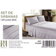 thumbnail image 1 of Set De Sabanas 1.5 Plazas 150 Hilos 1 Funda De Almohada Hilos Color Gris, 1 of 2