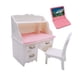 thumbnail image 4 of Silla De Escritorio En Miniatura Para Casa De Muñecas Para Decoración De Sala De Estar Con Computadora Portátil Rosa, 4 of 5