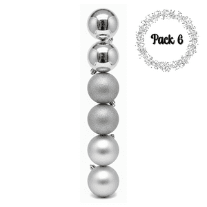 Genérico - Pack 6 Esferas Navidad 10Cm Decoración Colgantes