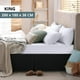 thumbnail image 2 of Faldon Cama King Negro Liso Elasticados Premium Aura Zeus, 2 of 8