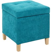 Máxima Design - Pouf Baúl Rucato Turquesa Altea 46X46X50 Cm