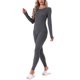 thumbnail image 4 of INSPIRE CHIC Conjuntos de Ropa Interior Térmica para Mujeres Camiseta de Manga Larga con Leggings Conjunto de Pijamas Base para Invierno Frío 2XL Gris, 4 of 6