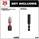 thumbnail image 2 of Set De 25 Puntas + Adaptador De Impacto Milwaukee Ph2 X 25mm, 2 of 2
