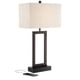 thumbnail image 2 of Lámpara de Mesa Todd 360 Lighting 76 cm Bronce con Puertos USB, 2 of 9