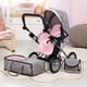 thumbnail image 3 of Cochecito de muñeca Bayer Pram City Star con forma de mariposa gris y rosa con bolsa, 3 of 7
