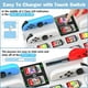 thumbnail image 2 of Estación organizadora de juegos Switch con cargador de mandos, base de carga para Nintendo Switch/OLED Joycons Kit de almacenamiento de accesorios-blanco, 2 of 6