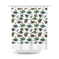 Paper-Home - Cortina Baño Dinosaurio Infantil