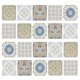 thumbnail image 3 of 20Pieces Mosaico Azulejos De Pared Pegatinas Cocina Baño Calcomanías Impermeables # 1, 3 of 5