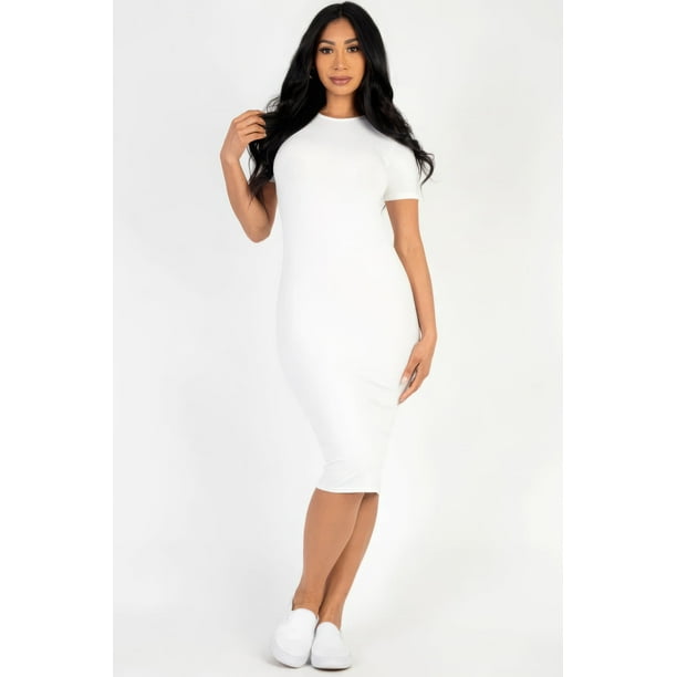 Vestido Midi Ajustado de Canalé